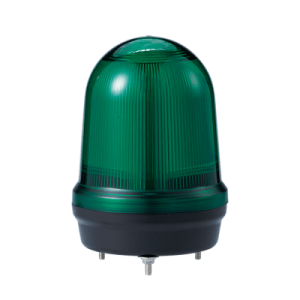 LED con patrones fijo/intermitente, estroboscópico y simulación rotatorio, Color Verde de 110-220 VCA