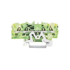Borna de Tierra / 4 Conductores / 2.5 mm² / Push-in CAGE CLAMP® / Aplicaciones Ex e II / Rango -60°C a +105°C / Carril DIN 35 x 15 y 35 x 7.5 / Verde-Amarillo