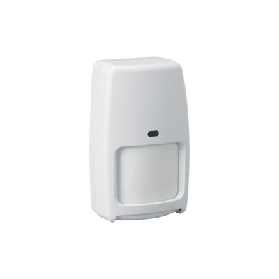 Sensor de Movimiento Inalámbrico / Dual Tecnología PIR y Microondas / Cobertura 15 m x 18 m (49.2 ft x 59.1 ft) / Ángulo 90° / Inmunidad Mascotas 22 kg / Batería 3-5 Años
