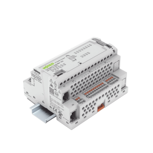 Controlador PLC Compacto / 8 DI 4 DO 2 AI 2 NI / Cortex A7 650 MHz / 512 MB RAM / 2x Ethernet / CODESYS V3.5 / Node-RED / Python / Docker / Linux Real-time