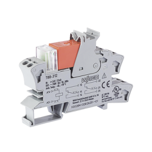 Módulo con Relé / 24 VCC / 2 Inversores / 8 A Corriente Continua / Montaje Riel DIN 15 mm / Indicador LED Rojo / Push-in CAGE CLAMP