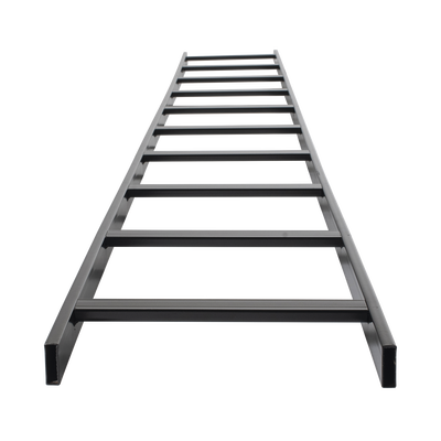 Escalera Tubular de 1.5" de Peralte y 12" de Ancho y 3.05 Metros de Largo, Pintura Epóxica Color Negro, Ideal Para Utilizarse en Centros de Datos o Cuartos de Telecomunicacionesl, incluye Coples y Tornillería - Image 2