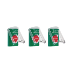 Botones de Emergencia / 3 Métodos de Activación / 3 Mensajes Configurables / Iluminación RGB / Contactos Forma C 10A / IP Compacto