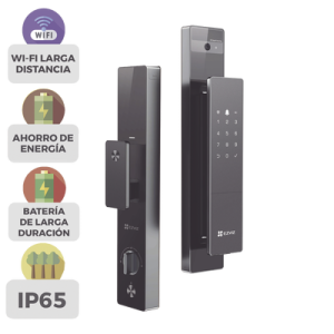 Cerrojo Inteligente de Reconocimiento Facial y Venas de Palma de Mano / 4 Pulgadas Pantalla  / 5000mAh Batería Recargable / Video Llamada a la App / Wi-Fi y Bluetooth  / IP52 Resistente