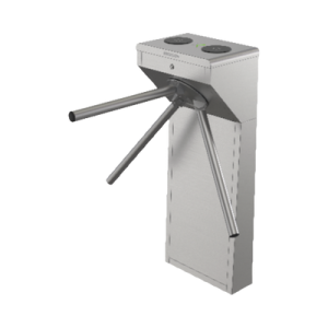 Torniquete Trípode Bidireccional / Acero Inoxidable SUS304 / 2 Millones MCBF / Carril 55 cm (21.7 in) / Apertura Emergencia Automática / LED Dirección / 110 VCA / -20°C a 65°C