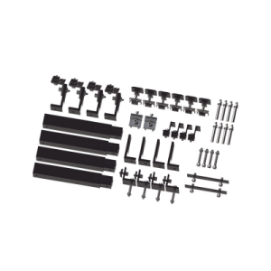 Caja de accesorios de aluminio  negro anodizado para montaje VEKTOR8BLK , arreglo 1X4 para techo