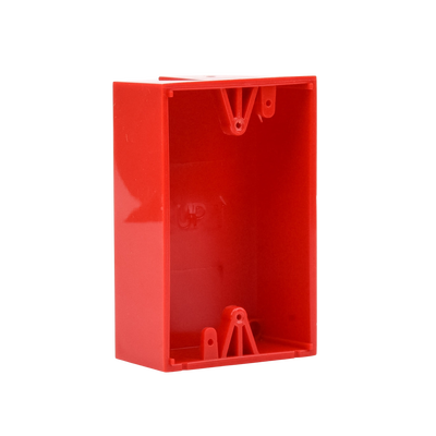 Caja trasera de montaje en superficie / Policarbonato resistente / 1.5 pulgadas (38mm) / Compatible botones STI #0, #1, #3, #4, #7 / Clasificación 5VA / UL y cUL / Rojo y azul - Image 5