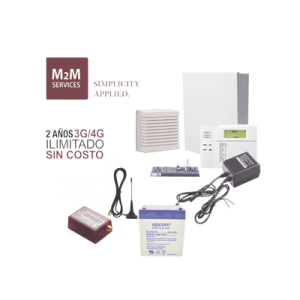 Kit Panel de Alarma / 48 Zonas / 3 Particiones / Comunicador 4G LTE / Teclado Alfanumérico / Sirena 15 W / Batería y Transformador Incluidos