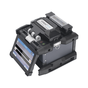 Fusionadora de Fibra Óptica / Alineación por Núcleo / 6 Motores / 5 s por Empalme / 360 Empalmes por Carga / GPS con SIM / 4G y Nube / Pantalla Táctil 5"