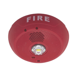 Sirena con Estroboscopio LED / Montaje en Techo / Nivel de Candelas Seleccionable / 2 Cables / Bajo Consumo / Diseño Moderno