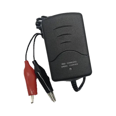 Cargador de Baterías SLA/VRLA / 6V / 5 a 12 AH / Conmutación sin Transformador / Control Automático de Carga y Flotación / Diseño Compacto 80x57x50 mm (3.15x2.24x1.97 in)