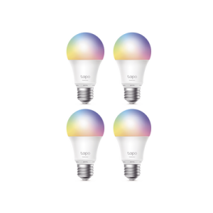 KIT 4 Focos Smart Wi-Fi Light Multicolor / A60 E27 / 806 Lúmenes / 8.3 W / Dimmable 1-100% / Control por Voz Alexa-Google / Programación y Temporizador / Modo Ausencia / Monitoreo de Energía / No Requiere Hub