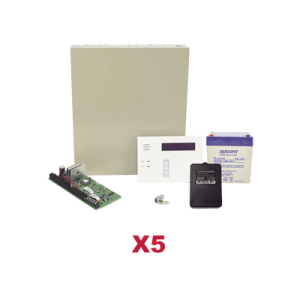 Kit Panel de Alarma / 48 Zonas Programables / Monitoreo IP y 4G / Encriptación Avanzada / Integración Total Connect / 5 Unidades