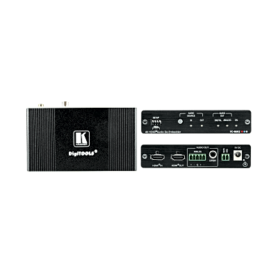Desembebedor de Audio HDMI Profesional | 4K/60 UHD (4:4:4) | 18 Gbps | HDR | HDCP 2.2 | Salidas S/PDIF y Audio Balanceado | ARC | Gestión EDID Inteligente | Kramer re-Klocking | DigiTOOLS Compacto - Image 3
