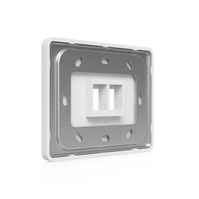 Placa de Pared Keystone / 2 Puertos / Horizontal / Superficie Pintable / 4.4 x 3.2 x 0.12 in / Paquete 4 Piezas - Image 5
