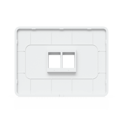 Placa de Pared Keystone / 2 Puertos / Horizontal / Superficie Pintable / 4.4 x 3.2 x 0.12 in / Paquete 4 Piezas - Image 7