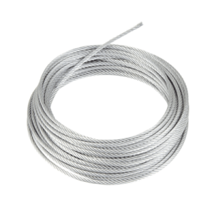 Rollo o carrete de 100 Metros de Retenida de 1/8" de Alta Resistencia, Galvanizado clase A.