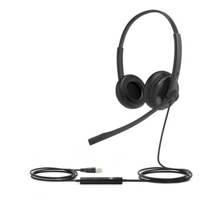 Diadema USB Alámbrica Yealink UH34 Dual Teams C/ Almohadillas de Cuero Compatible con Teléfonos IP Yealink y Computadoras - Image 2