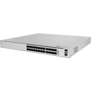 Switch eKit Core para Fibra Óptica Administrable Capa 3 / 16 puertos SFP 10 Gbps + 8 Puertos SFP28 25 Gbps / Capacidad de Conmutación 1,120 Gbit/s / Gestión Gratuita desde la Nube / Libre de Licenciamiento / Ruteo Dinamico (RIP, OSPF, IS-