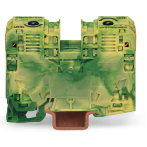 Borna de Tierra / 2 Conductores / 6-35 mm² / Power Cage Clamp / Carril DIN 35x15 / -60°C a +105°C / UL94 V0 / Ferroviario y Marino