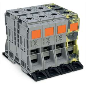 Juego de Bornes Trifásicos / 10 Puntos de Conexión / 4 Potenciales / Sección 50-185 mm² / POWER CAGE CLAMP / -60°C a +105°C / IP20