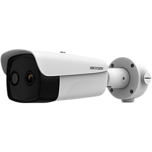 Cámara Bala IP Bi-Espectral / Térmica 384x288 9.7mm / Óptica 4MP 6.4mm / Fuego/Humo / Rango -20°C a 150°C / PoE / NEMA 4X