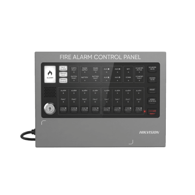 Panel de Alarma Contra Incendios / 8 Zonas / 256 Dispositivos / Buzzer 85 dB / Batería de Respaldo 12V 2200 mAh / Operación -10 a 55 °C