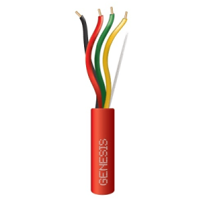 Cable de Alarma y Evacuación / 4 Conductores 18 AWG / 305 m (1000 ft) / Riser FPLR-CL3R / Resistente al Fuego / -20°C a 75°C