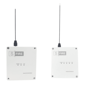 Kit Transmisor-Receptor Inalámbrico / Alcance 2500 m (8202 ft) / Frecuencia 433.92 MHz / 4 Salidas de Relé / Contacto Seco / -20°C a +80°C