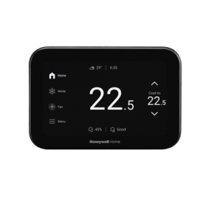 Termostato Inteligente / Pantalla Táctil 5" (12.7 cm) / 4H-2C Bomba de Calor / 3H-3C Convencional / Sensores IAQ / Wi-Fi + Bluetooth + Matter + Redlink / Control Video Doorbell