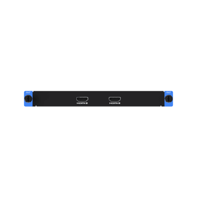 Tarjeta de Salida HDMI / 2 Canales 4K60 / 8.84 MP por Puerto / 16 Capas de Video / Audio Compuesto 48 kHz