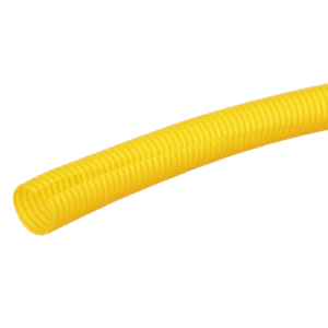 Tubo Corrugado Abierto Fiberrunner, para Protección de Cables, 1.50 in (38.1 mm) de Diámetro, 3.1 m de Largo, Color Amarillo