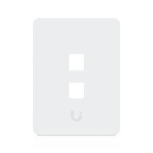Placa Keystone Universal / 2 Puertos / Superficie Pintable / Montaje Vertical / 4 Piezas