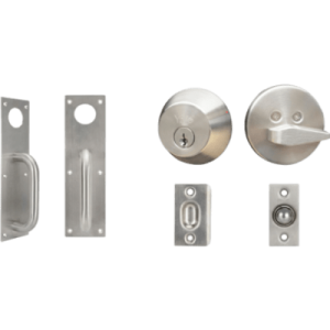 Kit Jaladera / Cerrojo B500P Llave Mariposa / Resbalón Pestillo de Bola Ajustable / Acero Inoxidable y Cromo