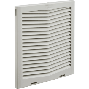 Rejilla de Escape para Ventilador con Filtro HG / Protección IP54 / Compatible con Ventiladores HF13 de 13 in (325 mm) / De Plástico / Color Gris Claro