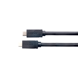 Cable USB 3.2 GEN-2 Full Featured | USB-C (M) a USB-C (M) | Active | 10 Gbps | 100W PD | 4K@60 | Ethernet 1 Gbps | K-Lock | 4.60 mts