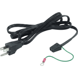 Cable de Alimentación para Ventilador / 1 Conector / 1.52 m (5 ft) / Cobre / Enchufe 3 Puntas con Tierra / Compatible con Ventiladores Compactos Hoffman