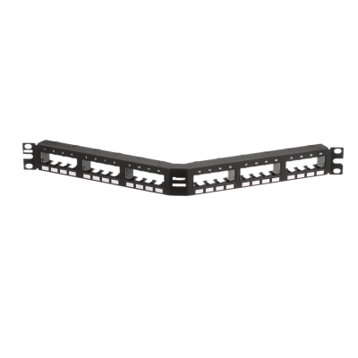 Panel de Parcheo Modular Mini-Com (Sin Conectores), Angulado, Sin Blindaje, Con Números Pre-Impresos, de 24 Puertos, 1UR - Image 3