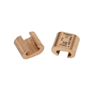 Conector de compresión tipo C StructuredGround CTAP2-2-X, Conductor de cobre 2 AWG, 1pz.